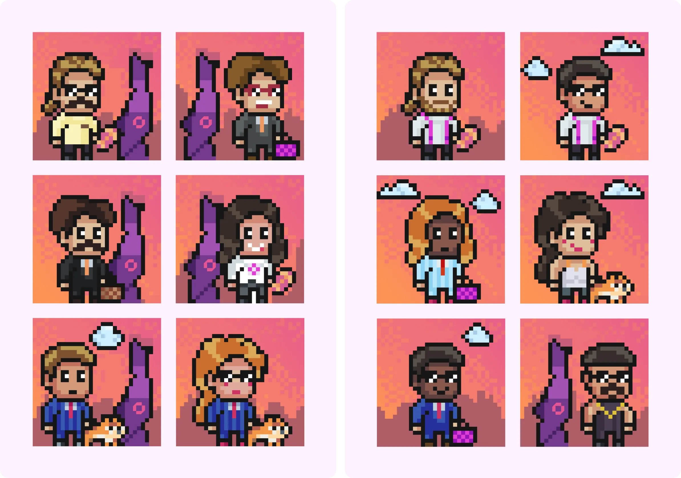 Alvara Pixel Art Avatar Characters Collection